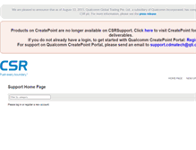 Tablet Screenshot of csrsupport.com